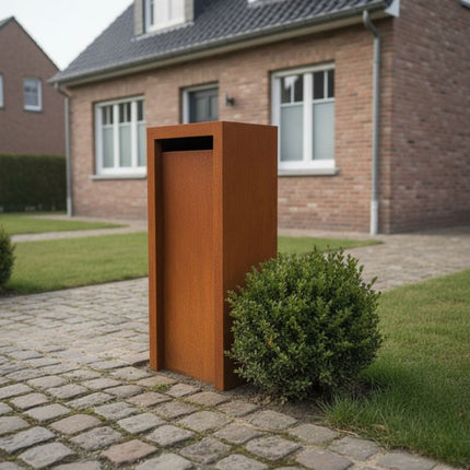 Cortenstaal Brievenbus GB010 Achtertuitname - Doika - Brievenbus - Geroba -  - LitruC1
