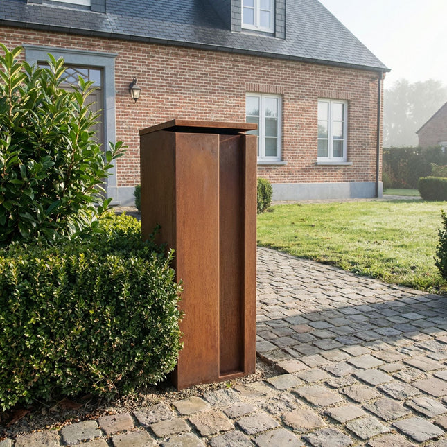 Cortenstaal Pakketbrievenbus GB012 Achtertuitname - Doika - Pakketbrievenbus - Geroba -  - ColluC1