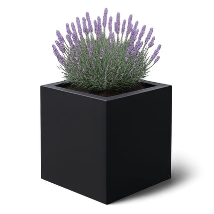 GARDRA Polyester plantenbak 100x100x100 cm - Gitzwart (RAL 9005) - Doika - Plantenbak - GARDRA -  - DOIKA-AP-06-RAL-9005