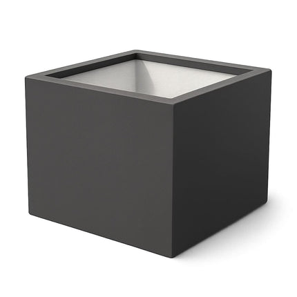 GARDRA Polyester plantenbak 100x100x60 cm - Zwartgrijs (RAL 7021) - Doika - Plantenbak - GARDRA -  - DOIKA-AP-06.2-RAL-7021