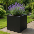 GARDRA Polyester plantenbak 100x100x80 cm - Gitzwart (RAL 9005) - Doika - Plantenbak - GARDRA -  - DOIKA-AP-06.1-RAL-9005