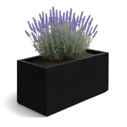 GARDRA Polyester plantenbak 100x40x40 cm - Gitzwart (RAL 9005) - Doika - Plantenbak - GARDRA -  - DOIKA-BP-06-RAL-9005