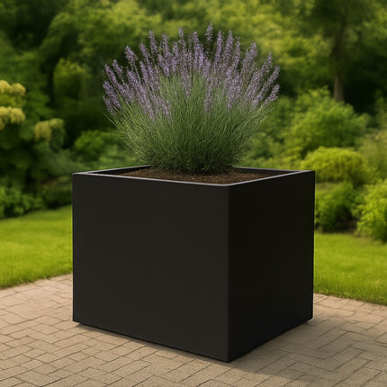 GARDRA Polyester plantenbak 100x75x80 cm - Gitzwart (RAL 9005) - Doika - Plantenbak - GARDRA -  - DOIKA-BP-36-RAL-9005