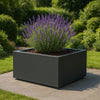GARDRA Polyester plantenbak 120x120x40 cm - Zwartgrijs (RAL 7021) - Doika - Plantenbak - GARDRA -  - DOIKA-AP-07.4-RAL-7021