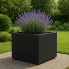 GARDRA Polyester plantenbak 120x120x80 cm - Gitzwart (RAL 9005) - Doika - Plantenbak - GARDRA -  - DOIKA-AP-07.2-RAL-9005