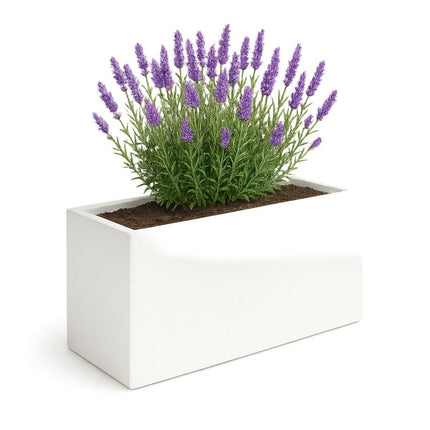 GARDRA Polyester plantenbak 120x30x60 cm - Zuiver Wit (RAL 9010) - Doika - Plantenbak - GARDRA -  - DOIKA-BP-19-RAL-9010