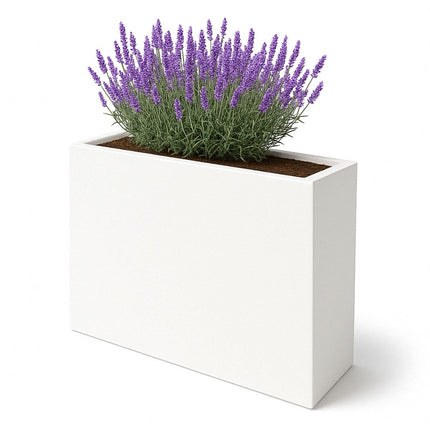 GARDRA Polyester plantenbak 130x40x120 cm - Zuiver Wit (RAL 9010) - Doika - Plantenbak - GARDRA -  - DOIKA-BP-16.1-RAL-9010