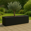 GARDRA Polyester plantenbak 150x40x40 cm - Gitzwart (RAL 9005) - Doika - Plantenbak - GARDRA -  - DOIKA-BP-44-RAL-9005