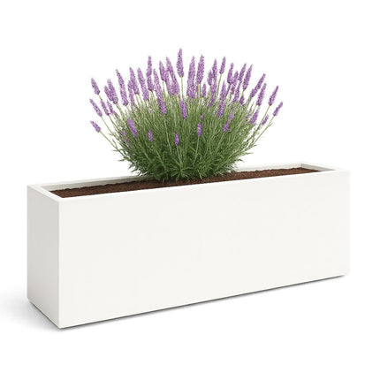 GARDRA Polyester plantenbak 150x50x40 cm - Zuiver Wit (RAL 9010) - Doika - Plantenbak - GARDRA -  - DOIKA-BP-2.1-RAL-9010
