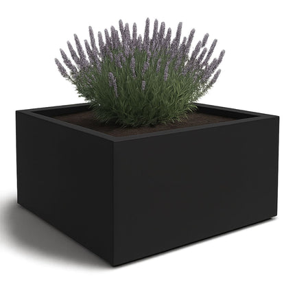 GARDRA Polyester plantenbak 160x160x80 cm - Gitzwart (RAL 9005) - Doika - Plantenbak - GARDRA -  - DOIKA-AP-16-RAL-9005