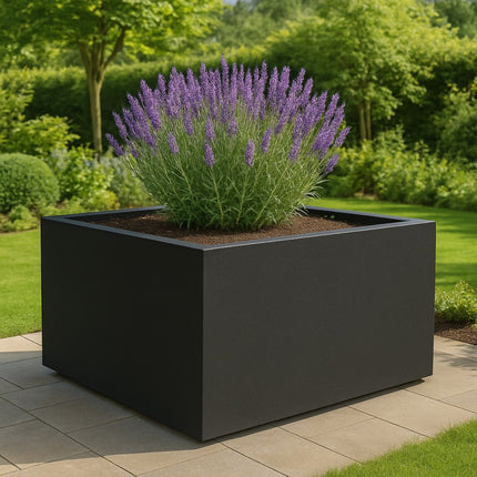 GARDRA Polyester plantenbak 160x160x80 cm - Gitzwart (RAL 9005) - Doika - Plantenbak - GARDRA -  - DOIKA-AP-16-RAL-9005
