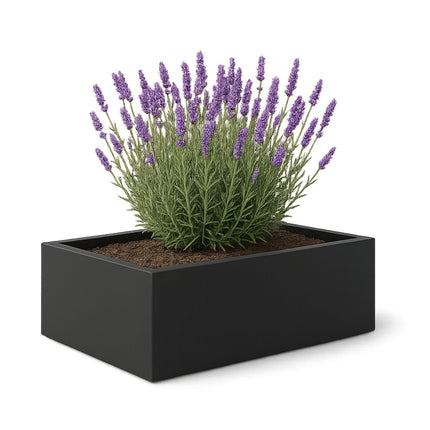 GARDRA Polyester plantenbak 180x88x32 cm - Gitzwart (RAL 9005) - Doika - Plantenbak - GARDRA -  - DOIKA-BP-12-RAL-9005