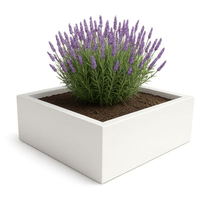 GARDRA Polyester plantenbak 200x200x60 cm - Zuiver Wit (RAL 9010) - Doika - Plantenbak - GARDRA -  - DOIKA-AP-09-RAL-9010