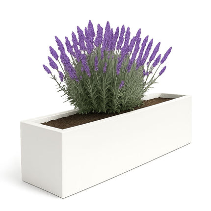 GARDRA Polyester plantenbak 200x40x40 cm - Zuiver Wit (RAL 9010) - Doika - Plantenbak - GARDRA -  - DOIKA-BP-31-RAL-9010
