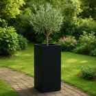 GARDRA Polyester plantenbak 40x40x120 cm - Gitzwart (RAL 9005) - Doika - Plantenbak - GARDRA -  - DOIKA-CP-2-RAL-9005