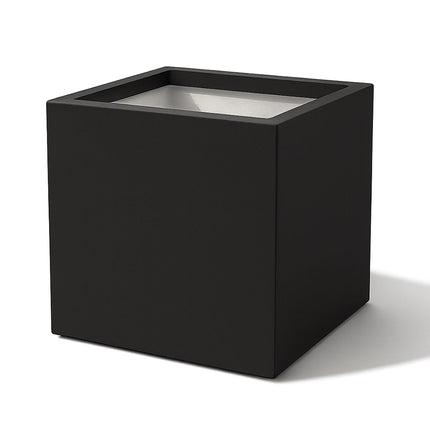 GARDRA Polyester plantenbak 70x70x70 cm - Gitzwart (RAL 9005) - Doika - Plantenbak - GARDRA -  - DOIKA-AP-04-RAL-9005