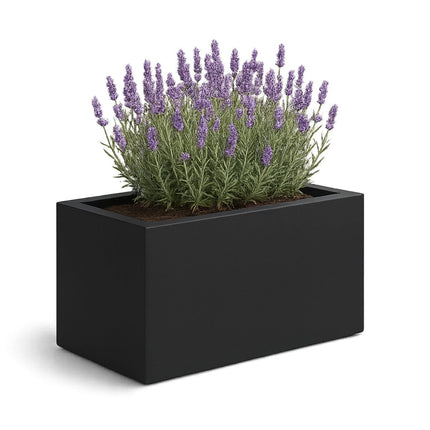 GARDRA Polyester plantenbak 75x35x40 cm - Gitzwart (RAL 9005) - Doika - Plantenbak - GARDRA -  - DOIKA-BP-08-RAL-9005