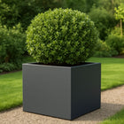 GARDRA Polyester plantenbak 80x80x60 cm - Zwartgrijs (RAL 7021) - Doika - Plantenbak - GARDRA -  - DOIKA-AP-05.1-RAL-7021