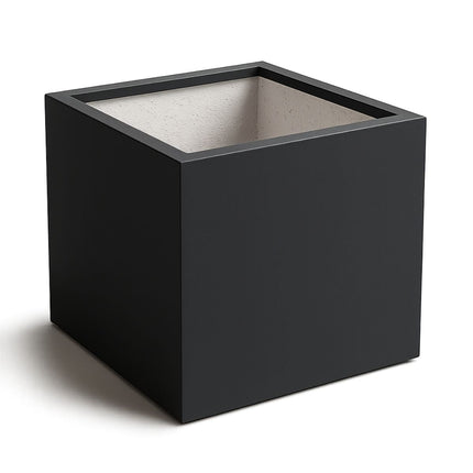GARDRA Polyester plantenbak 80x80x60 cm - Zwartgrijs (RAL 7021) - Doika - Plantenbak - GARDRA -  - DOIKA-AP-05.1-RAL-7021