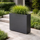 GARDRA Polyester plantenbak met wielen 100x40x100 cm - Zwartgrijs (RAL 7021) - Doika - Plantenbak - GARDRA -  - 