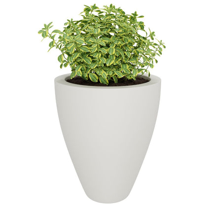 GARDRA Polyester plantenbak Ø 80x100 cm - Zuiver Wit (RAL 9010) - Doika - Plantenbak - GARDRA -  - DOIKA-DP-4 9010
