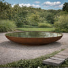Grote ronde cortenstaal waterschaal 150x20,1 cm - Doika - Waterschaal - Geroba - 5404033114164 - AquadiC05