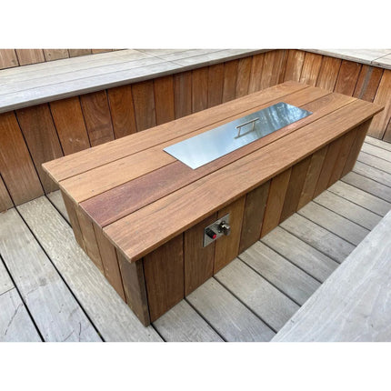 Inbouwbrander 80x19x8cm - Gaat uit assortiment - Doika - Inbouwbrander - Doika - 800x200 Gasunit+Lava+Cover (11,8kw)