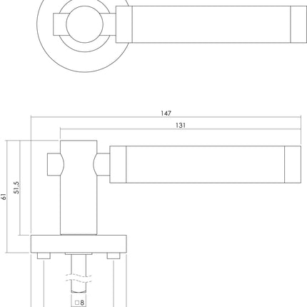 Intersteel Deurkruk Birgit op rozet chroom - Doika - Deurkrukken op rozet - Intersteel - 8714186166345 - 16,169,802