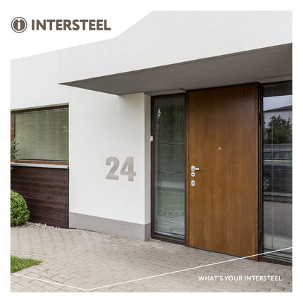 Intersteel Huisnummer 5 XXL hoogte 50 cm rvs geborsteld - Doika - Huisnummer - Intersteel - 8714186503225 - 35,402,125