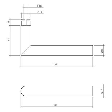 Intersteel Voordeurset veiligheidsbeslag SKG*** rond rozet rvs zwart met kerntrekbeveiliging - Doika - Voordeurbeslag set - Intersteel - 8714186540084 - 23,405,735