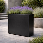 Langwerpige aluminium plantenbak 90x30x80 cm - Gitzwart (RAL 9005) - Doika - Plantenbak - Geroba -  - Artus5