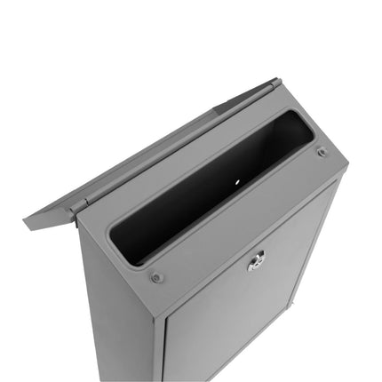Practo Garden Brievenbus Amsterdam Mat Grijs 32x26x9 cm - Doika - Brievenbus - Practo Garden -  - B150A