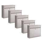 Practo Garden Brievenbussen Atlanta RVS | Set van 5 stuks - Doika - Brievenbusset - Practo Garden -  - 5 stuks van B500