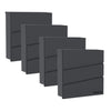 Practo Garden Brievenbussen Dijon Antraciet | Set van 4 stuks - Doika - Brievenbusset - Practo Garden -  - 4 stuks van B330AN