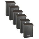 Practo Garden Brievenbussen Dublin Mat Zwart | Set van 6 stuks - Doika - Brievenbusset - Practo Garden -  - 6 stuks van B311N