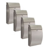 Practo Garden Brievenbussen New York RVS | Set van 4 stuks - Doika - Brievenbusset - Practo Garden -  - 4 stuks van B512