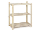 Practo Houten opbergrek 95x80x40 cm – 3 legborden - Doika - Opbergrekken - Practo Home -  - H202/40