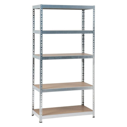 Practo Metalen opbergrek 180x91x45 cm – 5 legborden – Galva - Doika - Opbergrekken - Practo Home -  - M843