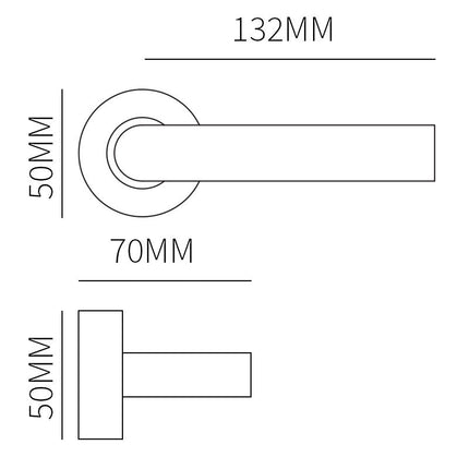 Shuffle Achterdeurset Toledo inox - Doika - Voordeurset - Shuffle - 8717727199338 - N1901550