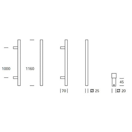 Shuffle Voordeurset vierkant met Toronto 1160 zwart - Doika - Voordeurset - Shuffle - 8717727200102 - N1902867