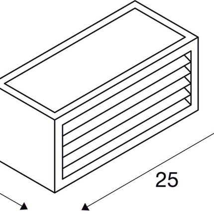 SLV Buitenlamp BOX - L IP54 Roest - Doika - Buitenverlichting - SLV - 4024163129381 - 232497