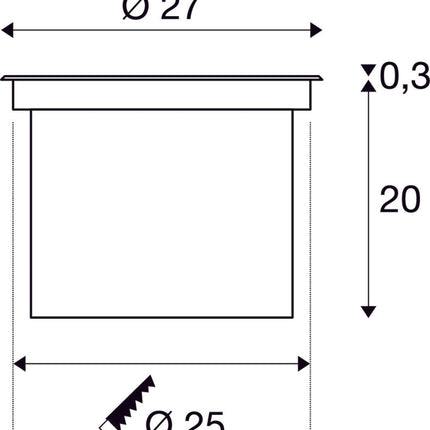 SLV Buitenlamp DASAR® 270 IP65/IP67 Zwart - Doika - Buitenverlichting - SLV - 4024163230889 - 1002893