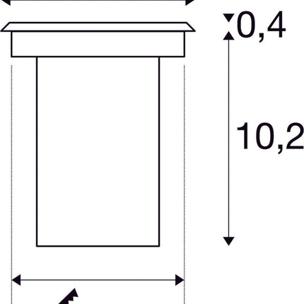 SLV Buitenlamp DASAR® 920 IP67 Edelstaal - Doika - Buitenverlichting - SLV - 4024163145503 - 233500