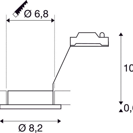 SLV Buitenlamp DOLIX OUT IP65 Grijs - Doika - Buitenverlichting - SLV - 4024163194846 - 1001167