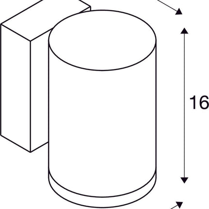 SLV Buitenlamp ENOLA ROUND M IP65 Antraciet - Doika - Buitenverlichting - SLV - 4024163235808 - 1003423