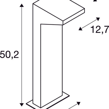 SLV Buitenlamp IPERI 50 IP44 Antraciet - Doika - Buitenverlichting - SLV - 4024163126861 - 231305