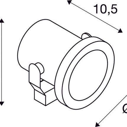 SLV Buitenlamp NAUTILUS 10 SPOT LED IP55 Roestvrij Staal - Doika - Buitenverlichting - SLV - 4024163221931 - 1001962