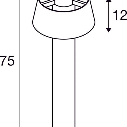 SLV Buitenlamp PHOTONI 75 IP65 Zwart - Doika - Buitenverlichting - SLV - 4024163280976 - 1007584