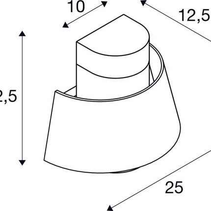 SLV Buitenlamp PHOTONI IP65 Zwart - Wandlamp - Doika - Buitenverlichting - SLV - 4024163280969 - 1007585