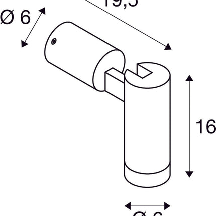 SLV Buitenlamp S - TUBE IP65 Zwart - Doika - Buitenverlichting - SLV - 4024163287982 - 1007653